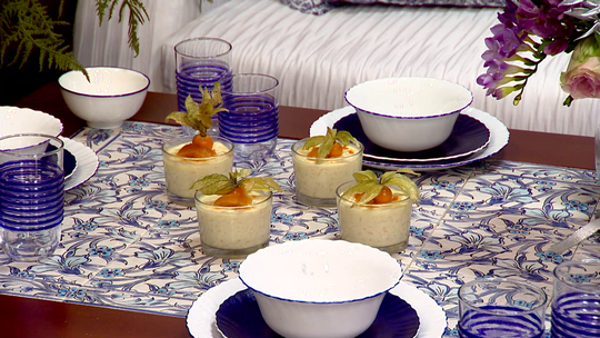 أرز بالحليب والبرتقال