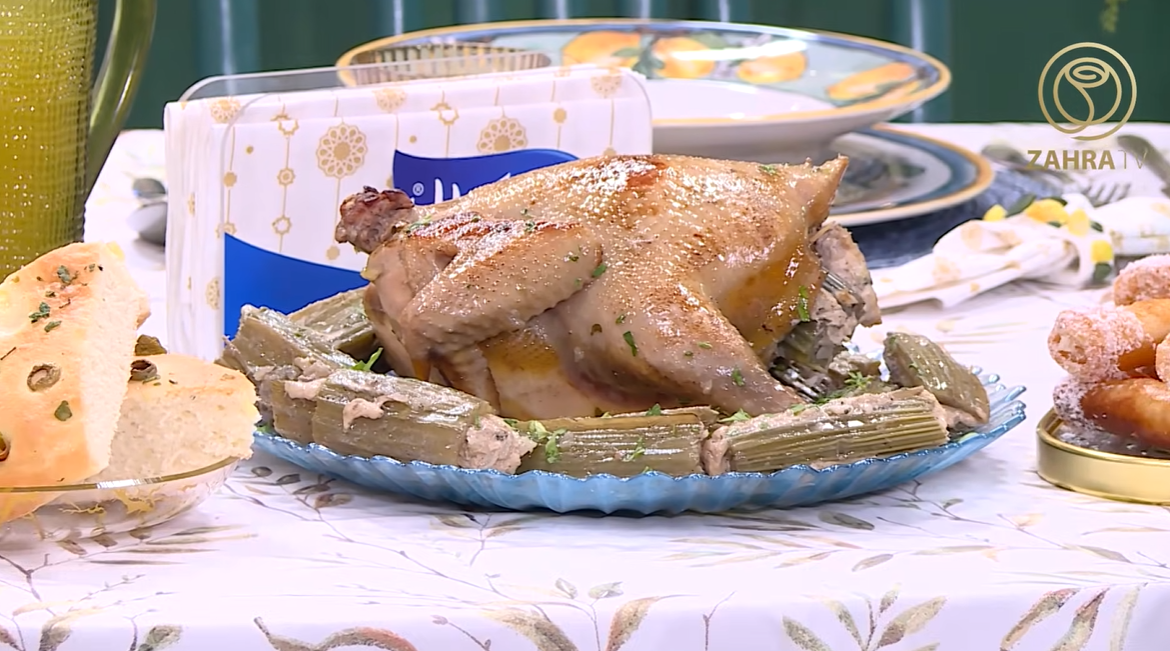 طاجين الخرشف بالدجاج