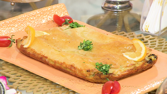 فطيرة بالديول واللحم المفروم