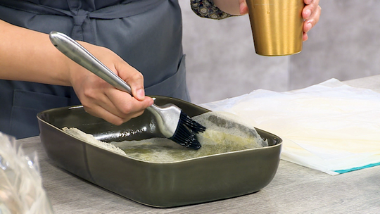 فطيرة بالديول واللحم المفروم