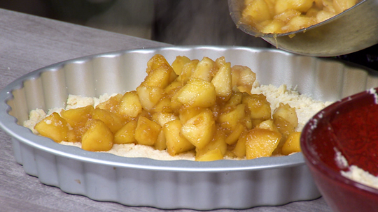 تارت بالتفاح المكرمل