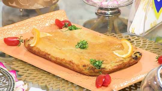 فطيرة بالديول واللحم المفروم