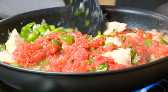 أرز بصلصة الدجاج