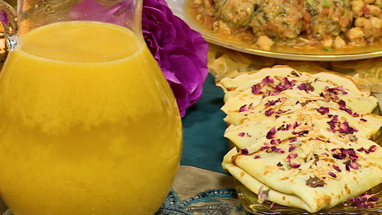 عصير سموثي بالبرتقال والموز