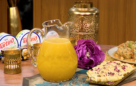 عصير سموثي بالبرتقال والموز