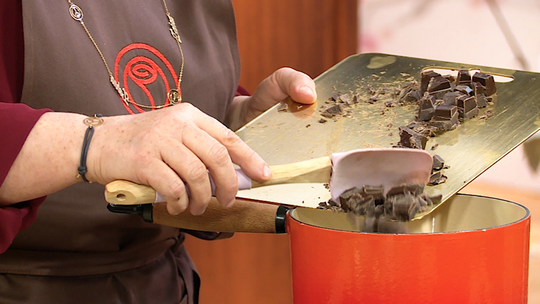 تارت بكريمة  الشوكولاطة