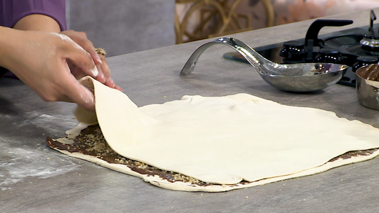 فطيرة بالشوكولاطة والمكسرات