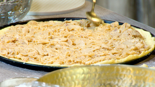 فطيرة محشية بالدجاج