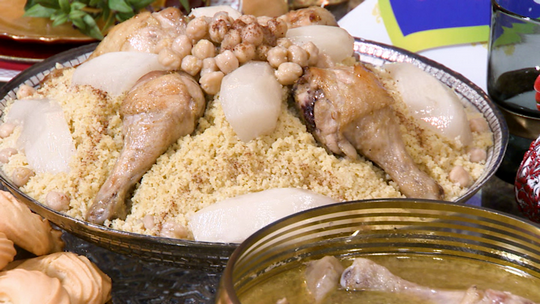 الكسكس الجزائري بالمرقة البيضاء