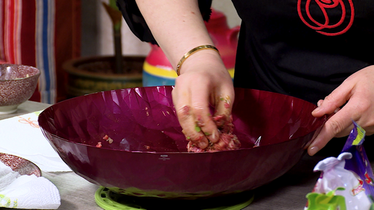 كوسة محشية باللحم المفروم