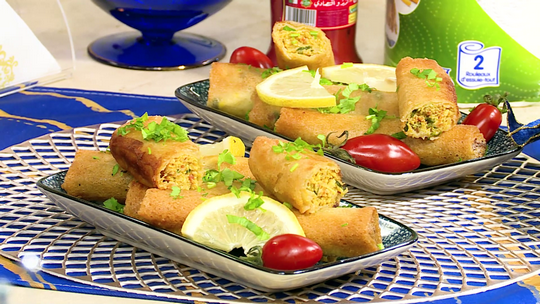 بوراك بالدجاج المُتبل والياغورت