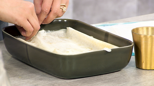 فطيرة بالديول واللحم المفروم