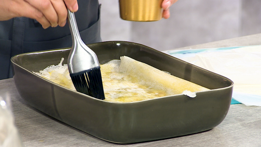 فطيرة بالديول واللحم المفروم